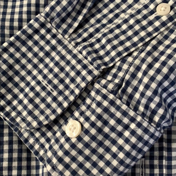 3/$35🌻 J. Crew Navy & White Gingham Button Down - Picture 5 of 6